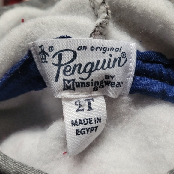NWT Original Penguin Grey and Red Hoodie - Picture 2 of 4